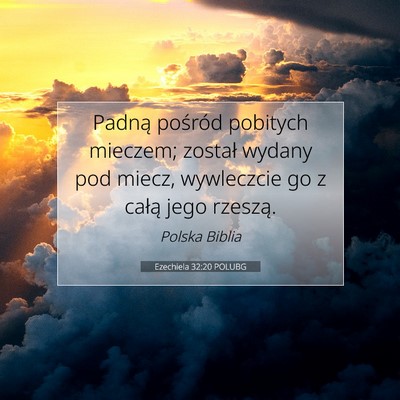 Ezechiela 32:20 POLUBG Obraz Wersetu Biblijnego