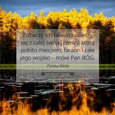 Ezechiela 32:31 Werset Biblijny Wyjaśniony