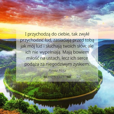 Ezechiela 33:31 POLUBG Obraz Wersetu Biblijnego