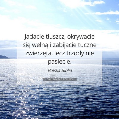 Ezechiela 34:3 POLUBG Obraz Wersetu Biblijnego
