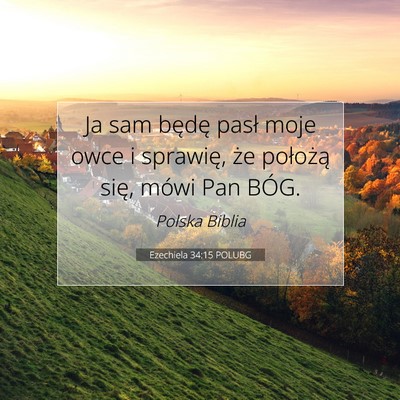Ezechiela 34:15 POLUBG Obraz Wersetu Biblijnego