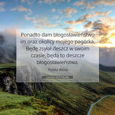 Ezechiela 34:26 POLUBG Obraz Wersetu Biblijnego
