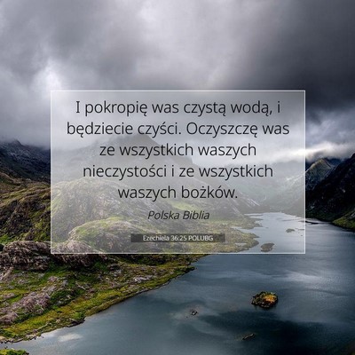 Ezechiela 36:25 POLUBG Obraz Wersetu Biblijnego
