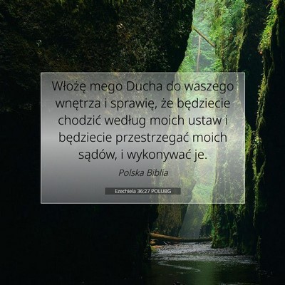 Ezechiela 36:27 POLUBG Obraz Wersetu Biblijnego