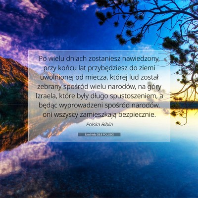 Ezechiela 38:8 POLUBG Obraz Wersetu Biblijnego