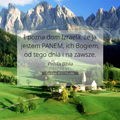 Ezechiela 39:22 POLUBG Obraz Wersetu Biblijnego