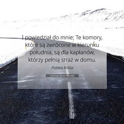 Ezechiela 40:45 POLUBG Obraz Wersetu Biblijnego