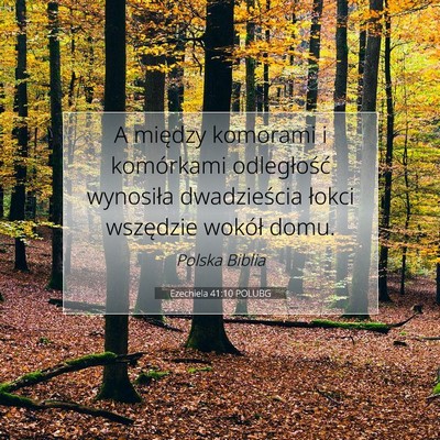 Ezechiela 41:10 POLUBG Obraz Wersetu Biblijnego