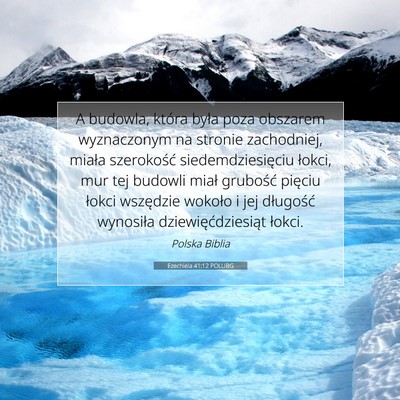 Ezechiela 41:12 POLUBG Obraz Wersetu Biblijnego