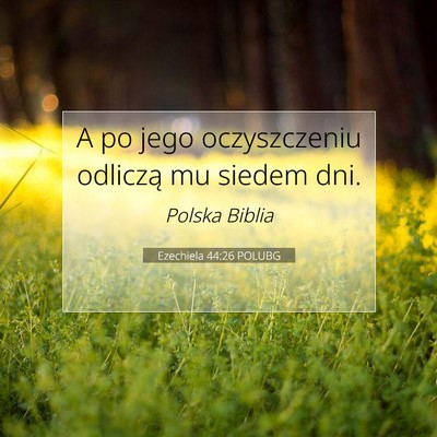 Ezechiela 44:26 Werset Biblijny Wyjaśniony