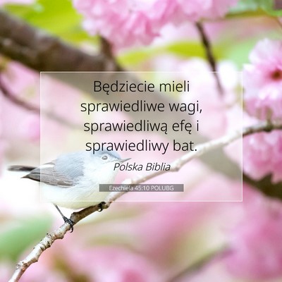 Ezechiela 45:10 POLUBG Obraz Wersetu Biblijnego