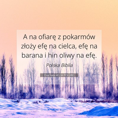 Ezechiela 45:24 POLUBG Obraz Wersetu Biblijnego