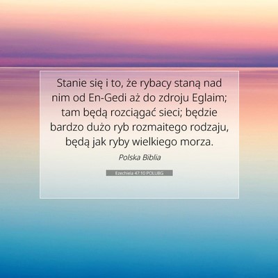 Ezechiela 47:10 POLUBG Obraz Wersetu Biblijnego