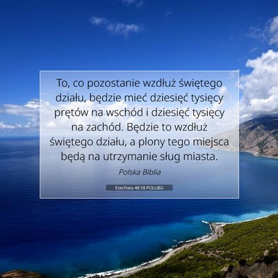 Ezechiela 48:18 Werset Biblijny Wyjaśniony
