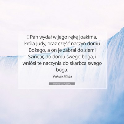 Daniela 1:2 POLUBG Obraz Wersetu Biblijnego