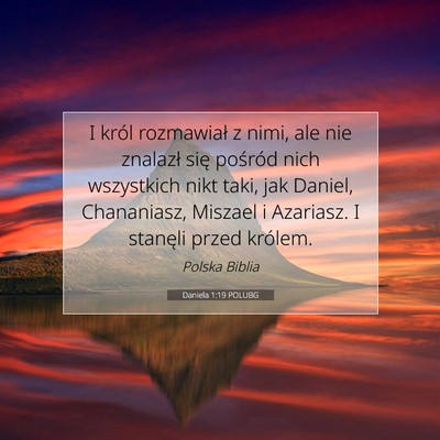 Daniela 1:19 POLUBG Obraz Wersetu Biblijnego