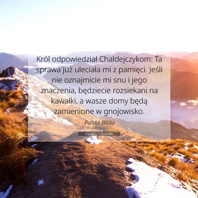 Daniela 2:5 Werset Biblijny Wyjaśniony