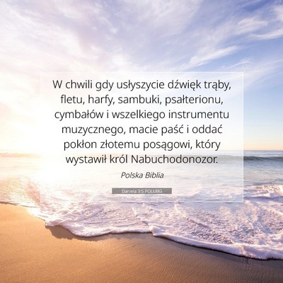 Daniela 3:5 POLUBG Obraz Wersetu Biblijnego