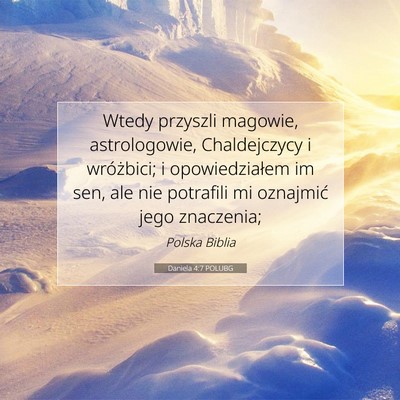 Daniela 4:7 POLUBG Obraz Wersetu Biblijnego