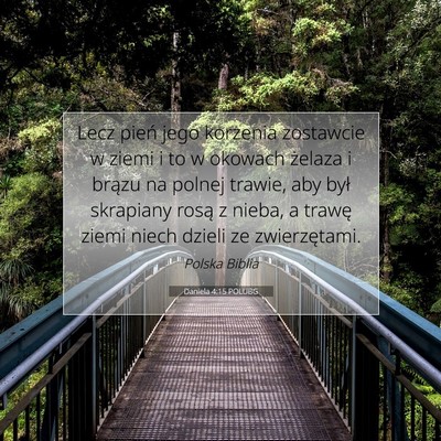 Daniela 4:15 POLUBG Obraz Wersetu Biblijnego