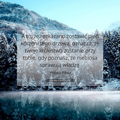 Daniela 4:26 POLUBG Obraz Wersetu Biblijnego