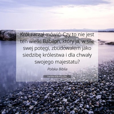 Daniela 4:30 POLUBG Obraz Wersetu Biblijnego
