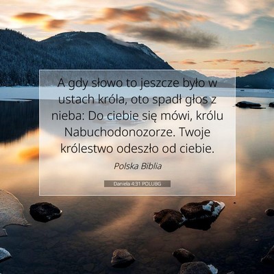 Daniela 4:31 POLUBG Obraz Wersetu Biblijnego
