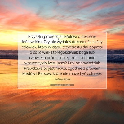 Daniela 6:12 POLUBG Obraz Wersetu Biblijnego