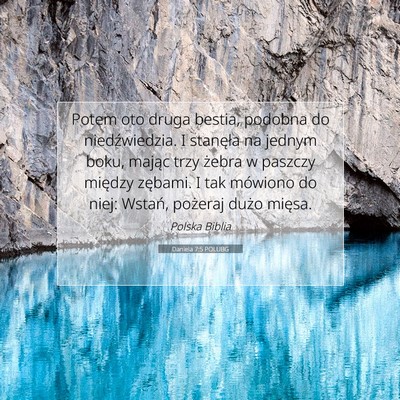 Daniela 7:5 POLUBG Obraz Wersetu Biblijnego
