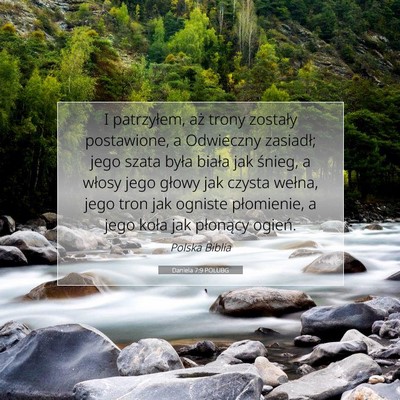 Daniela 7:9 POLUBG Obraz Wersetu Biblijnego