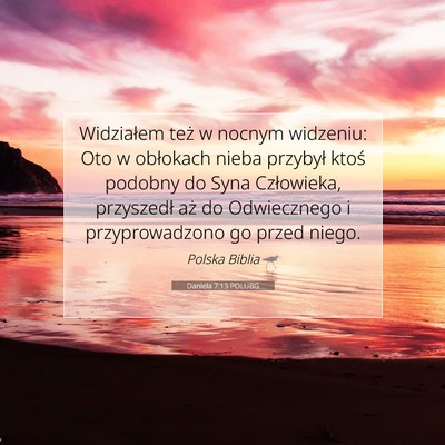 Daniela 7:13 POLUBG Obraz Wersetu Biblijnego