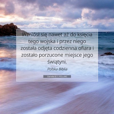 Daniela 8:11 POLUBG Obraz Wersetu Biblijnego