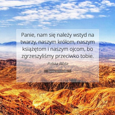 Daniela 9:8 POLUBG Obraz Wersetu Biblijnego