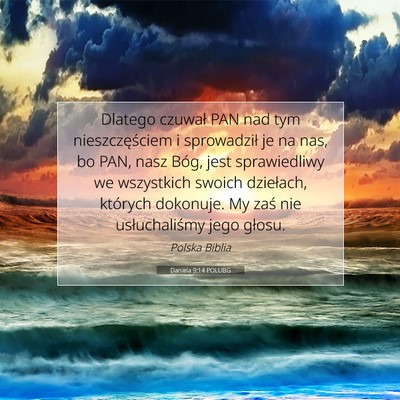 Daniela 9:14 POLUBG Obraz Wersetu Biblijnego