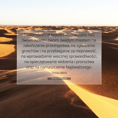 Daniela 9:24 POLUBG Obraz Wersetu Biblijnego