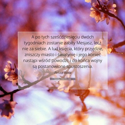 Daniela 9:26 POLUBG Obraz Wersetu Biblijnego
