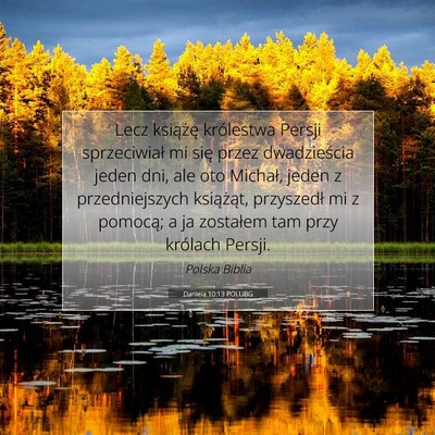 Daniela 10:13 POLUBG Obraz Wersetu Biblijnego