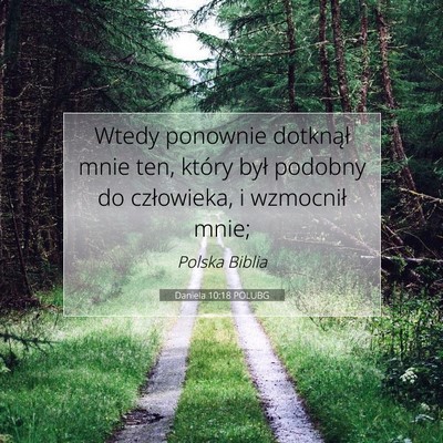 Daniela 10:18 POLUBG Obraz Wersetu Biblijnego