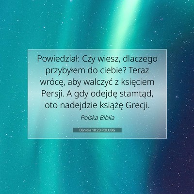 Daniela 10:20 POLUBG Obraz Wersetu Biblijnego