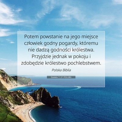 Daniela 11:21 POLUBG Obraz Wersetu Biblijnego