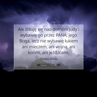 Ozeasza 1:7 POLUBG Obraz Wersetu Biblijnego