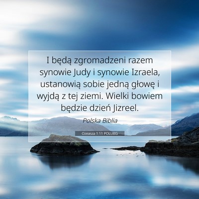 Ozeasza 1:11 POLUBG Obraz Wersetu Biblijnego