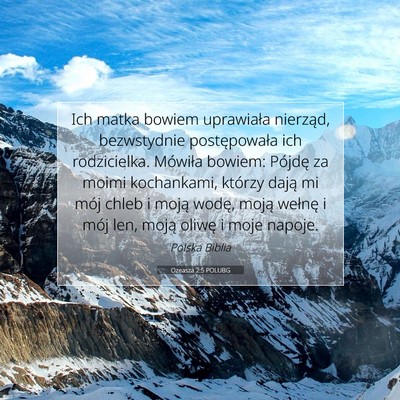 Ozeasza 2:5 POLUBG Obraz Wersetu Biblijnego