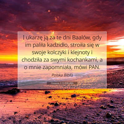 Ozeasza 2:13 POLUBG Obraz Wersetu Biblijnego