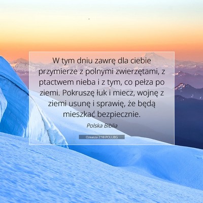 Ozeasza 2:18 POLUBG Obraz Wersetu Biblijnego