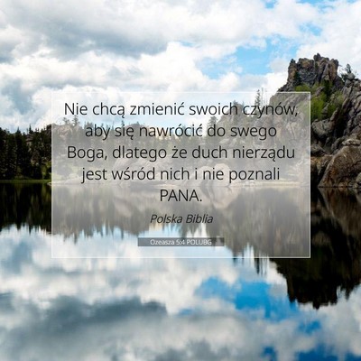 Ozeasza 5:4 POLUBG Obraz Wersetu Biblijnego