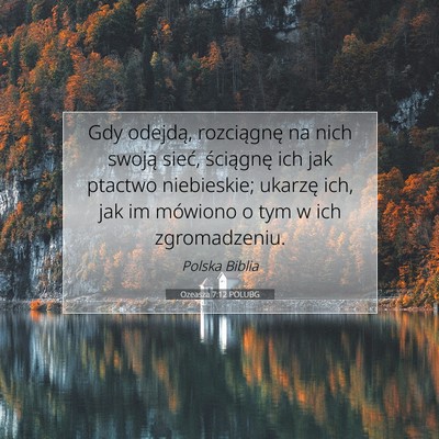 Ozeasza 7:12 Werset Biblijny Wyjaśniony