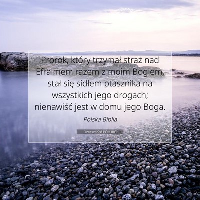 Ozeasza 9:8 POLUBG Obraz Wersetu Biblijnego