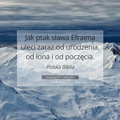 Ozeasza 9:11 POLUBG Obraz Wersetu Biblijnego
