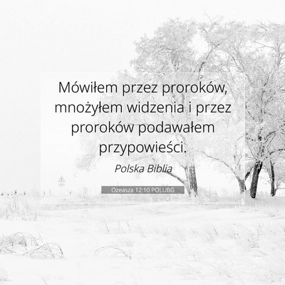 Ozeasza 12:10 Werset Biblijny Wyjaśniony